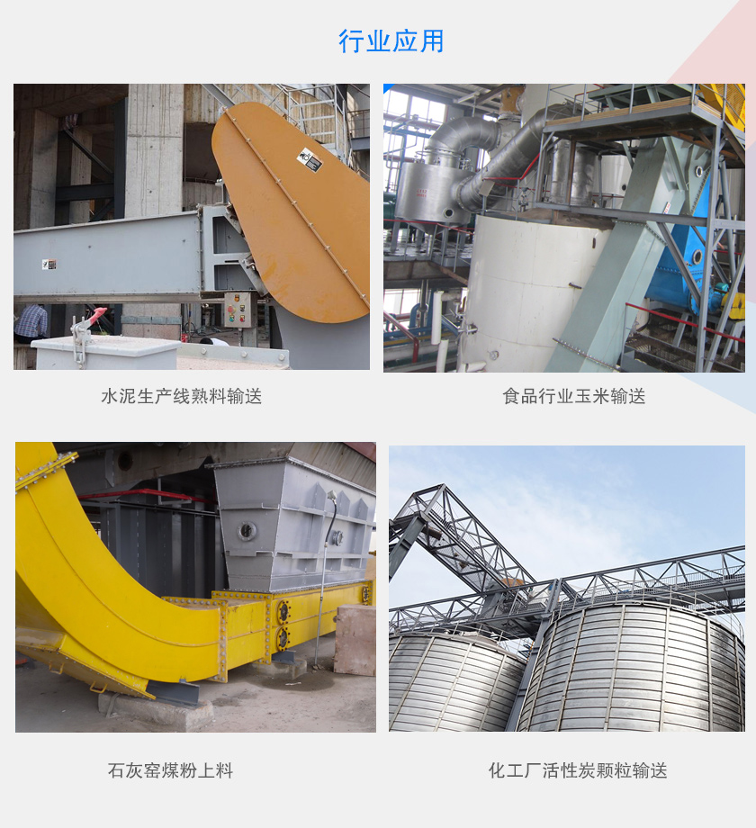 可以水平（píng）、倾斜（xié）或垂直布置，主要（yào）用于水泥、食品、化工、煤炭等（děng）行业