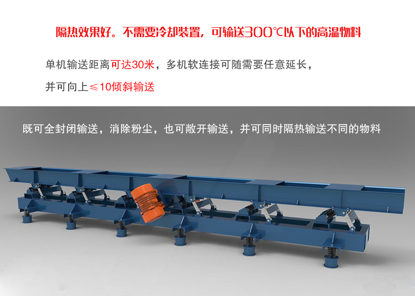 高溫振動（dòng）輸送機特點