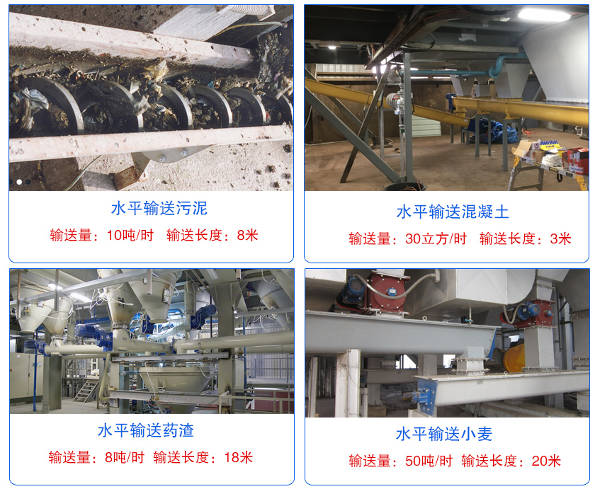 水平螺旋輸送機客戶（hù）案例