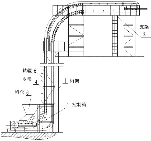 爬坡皮帶輸（shū）送機圖紙