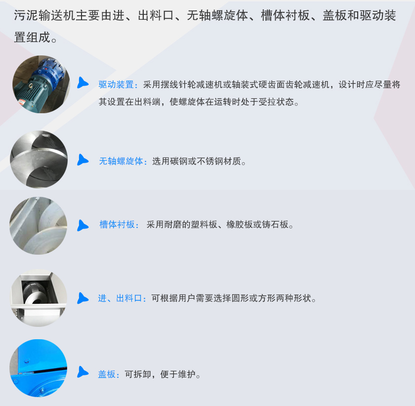 汙（wū）泥輸送（sòng）機細節