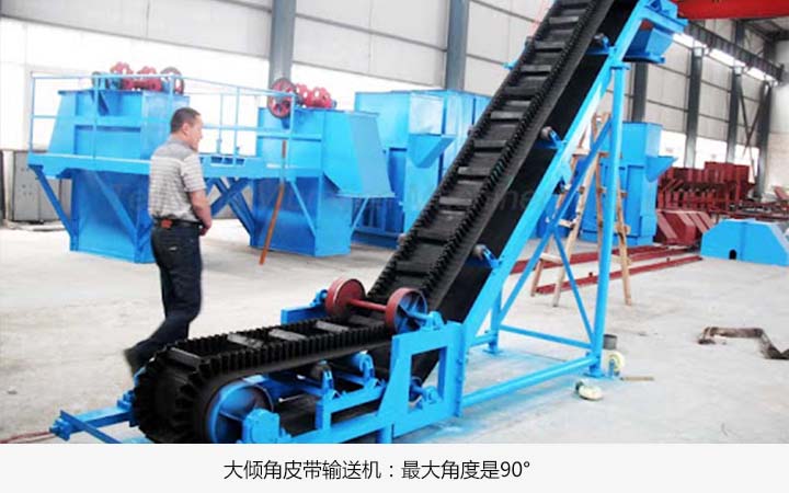  皮帶輸（shū）送機的傾斜角度