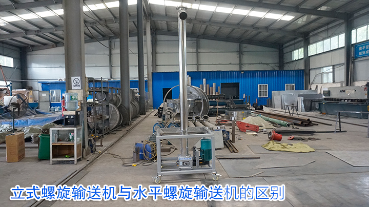 立式（shì）螺旋輸送機（jī）與水平螺旋輸送機的區別